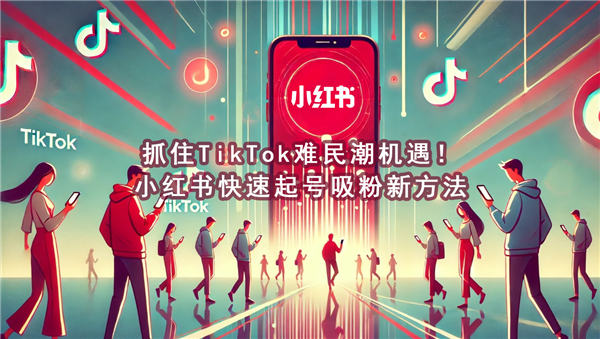 抓住TikTok难民潮机遇！小红书快速起号吸粉新方法！